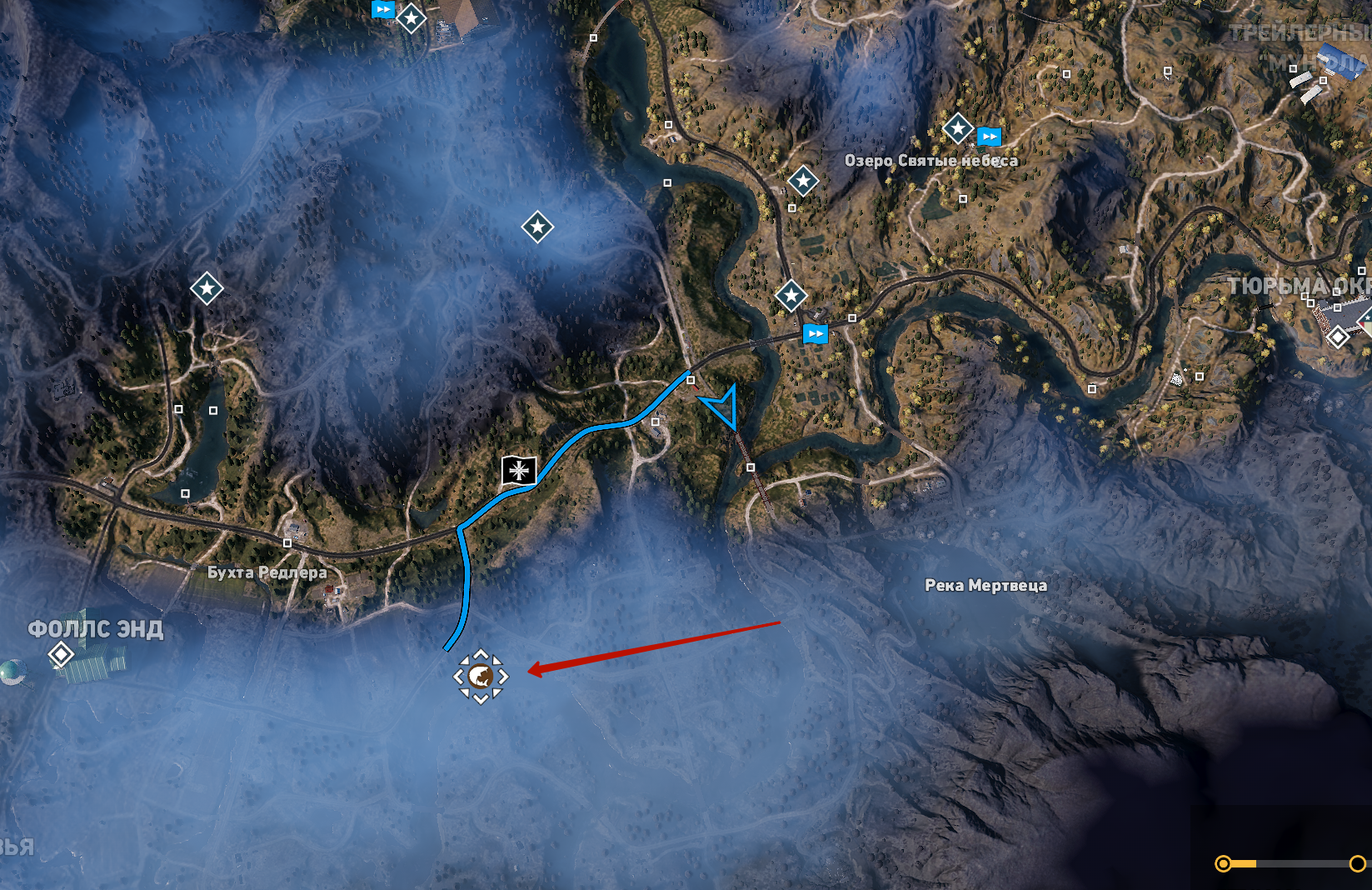 Фар край 5 рыбы. Far Cry 5 осетр на карте. Фар край 5 лосось на карте. Река Хенбейн far Cry 5. Far Cry 5 осетр.